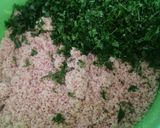 صورة لخطوة 1 من وصفة سلطه البرغل مع ورق الملفوف الاخضر