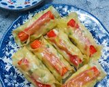 Gambar langkah 6 resipi Dimsum Ayam & Crabstik Mudah.