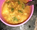 A picture of step 5 of Aloo mangodi.