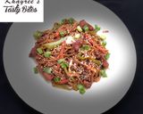 A picture of step 4 of Chow mien.
