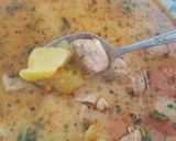 Pas rețetă Ciorbă de porc cu cartofi și smântână 7 fotografie