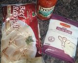 A picture of step 2 of Beef Ravioli.