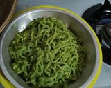 Foto langkah ke 9 dari resep Mie Home Made (Bayam Brazil).