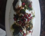 A picture of step 8 of Aloo tikki chaat.