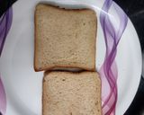 A picture of step 1 of Healthy Grilled Sandwich for kids lunch box.