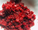 A picture of step 1 of Beetroot spinach omelette (kids special).