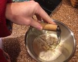 A picture of step 2 of Core Power banana 🍌 cream pie.