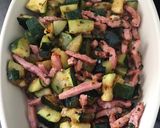 Une image de l'étape 5 de Gratin de courgettes/bacon à la cancoillotte.