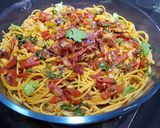 Foto del paso 4 de la receta Espaguetis integrales sin lactosa con mucho color y sabor!💥🍝