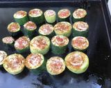 Une image de l'étape 6 de Courgettes grillées à la pancetta,épices et origan (recette plancha).