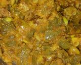 A picture of step 1 of Aloo or seam ka paratha.