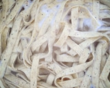 Foto del paso 7 de la receta: Tagliatelle Integrales con Trigueros, Panceta y Presa Ibérica en Salsa de Champiñones