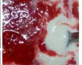 A picture of step 8 of Three layered Ice cream.