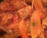A picture of step 5 of Home style hot sausage in tomato sauce (σπετζοφαι Εύβοιας)🇬🇷🇮🇹.