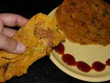 Chick pea flour(Besan) pancake (Chilla)