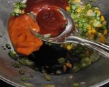 A picture of step 7 of Leftover rice Manchurian.
