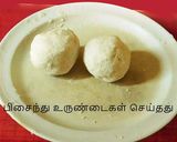 A picture of step 3 of Sweet and savory dumplings with Little Millet (Paal kozhukattai, masala mani kozhukattai in tamil).
