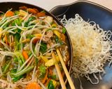 A picture of step 5 of Stirfry with Fried Noodles.