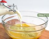 Foto langkah ke 3 dari resep Matcha Steam Bread Pudding.