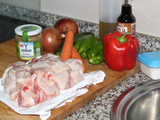 Chop Suey de pollo verduras y piñones