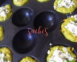 A picture of step 4 of Moong dal Stuffed Appe.