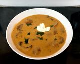 A picture of step 7 of Hungarian Mushroom Soup 😃#Mysterybox#Seasonal#Lunch.