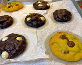 صورة لخطوة 1 من وصفة كوكيز نيويورك دبل تشوكلت (بحشو الشوكلت سبريد) 🍪