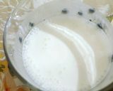 A picture of step 7 of Chickpea yogurt spice salad with herbs and yogurt drink😊.