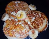 A picture of step 5 of Eggless Pancakes.