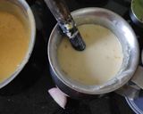 A picture of step 1 of Pakoda kadhi.