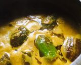 A picture of step 1 of Brinjal masala.