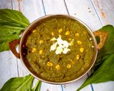A picture of step 4 of Corn palak curry.