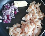 Karfiollal és csirkemellel töltött cukkini recept fázis 1 fotója