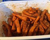 Une image de l'étape 6 de Frites de carottes aux épices.