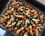 A picture of step 5 of Halloumi Traybake.