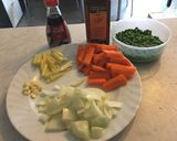 Zöldséges sült rizs recept fázis 1 fotója