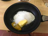 Tarta de queso con sartén