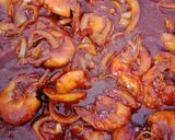 Gambar langkah 4 resipi Sambal Tumis Udang Goreng.
