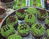 Foto langkah ke 7 dari resep Brownies Kukus Matcha Topping Glaze Matcha.