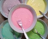 Foto langkah ke 4 dari resep Rainbow cake Ny. Liem.