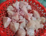 A picture of step 4 of Chicken Cinnamon Karhai.