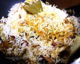A picture of step 5 of Prawn Pulao.