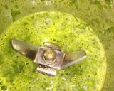 A picture of step 1 of Palak uttapam.