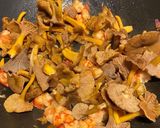 Une image de l'étape 2 de Lumachine N°39, chanterelles et crevettes.