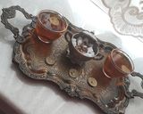 عکس مرحله 1 از دستور دمنوش چای سیاه و زعفران و گلاب محمدی