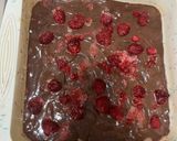A picture of step 4 of Raspberry brownies.
