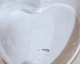 A picture of step 1 of Valentine's special Vanilla Chocolate Heart Cake / Zebra cake / Eggless cake.