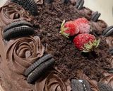 عکس مرحله 3 از دستور کیک کره ای شکلاتی با فیلینگ گاناش