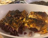 Rozé sertésszűz tört hagymás édesburgonyával, lilakáposztás rétessel 🤗 recept fázis 5 fotója