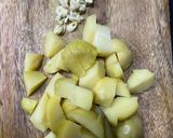 A picture of step 1 of Methi Aloo.